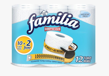 Picture of Familia Compressed Toilet Roll 12 Roll