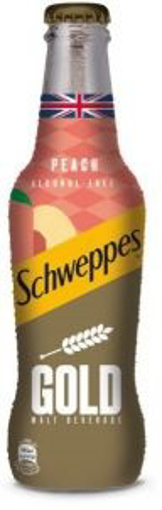 Picture of Schweppes Gold Drink Malt Flavored Peach 250 ml