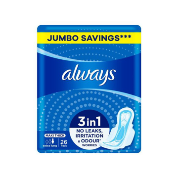 Picture of Always Jumbo Savings 26pcs Maxi Thick