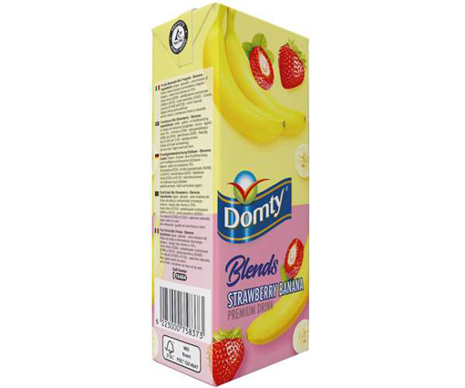 Picture of Domty Blends Strawberry & Banana Juice 1 Liter