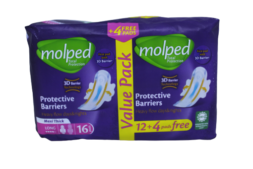 Picture of Molped Total Protection 12+4 Pads Free Long