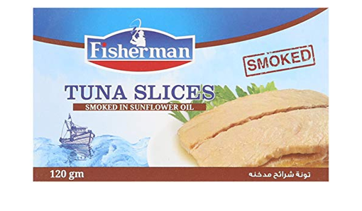 Amart Market. Fisherman Smoked Tuna Slices 120 gm , فيشر مان شرائح تونة  مدخنة 120 جم