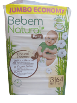 Picture of Bebem Natural Pants 64 Pcs 3 Midi