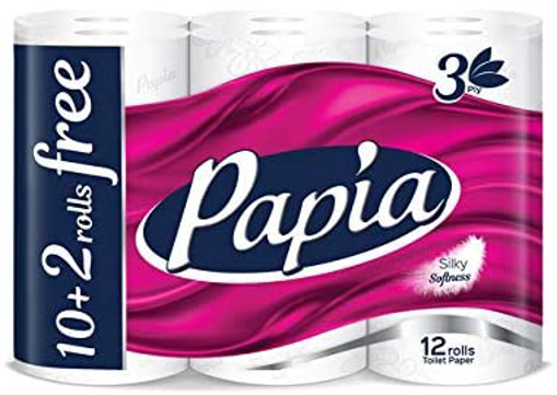 Picture of Papia 3Ply Pure&Soft Compressed 10+2 Roll