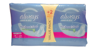 Picture of Always Maxi Thick Aloe Vera Freshness 20 Pads