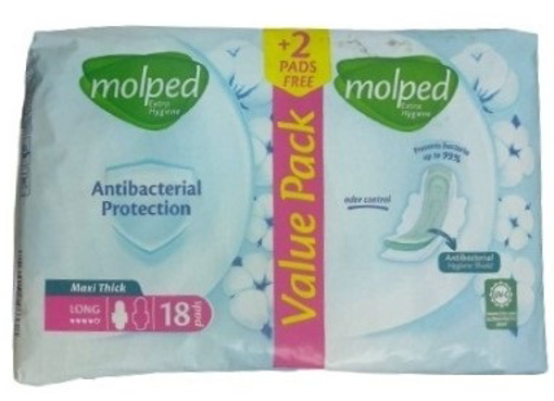 Picture of Molped Antibacterial Maxi Thick Long18+2 Pcs Free