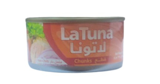 Picture of Latuna Tuna Meat Chunks Hot Chili 185gm