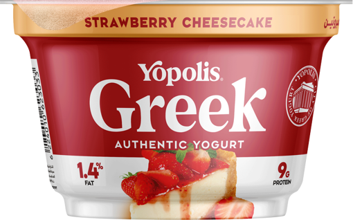 Picture of Yopolis Greek Yougurt Strawbbery Cheescack 150gm