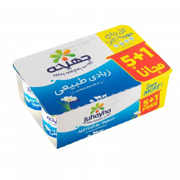 Picture of Juhayna Yogurt Full Cream 105 Gm (5+1)