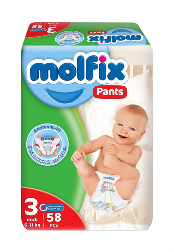 Picture of Molfix Pants 58 pcs Size 3 Medium