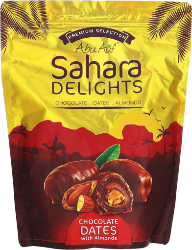 Picture of Abu Auf Sahara Chocolate Dates with Almonds 300 gm