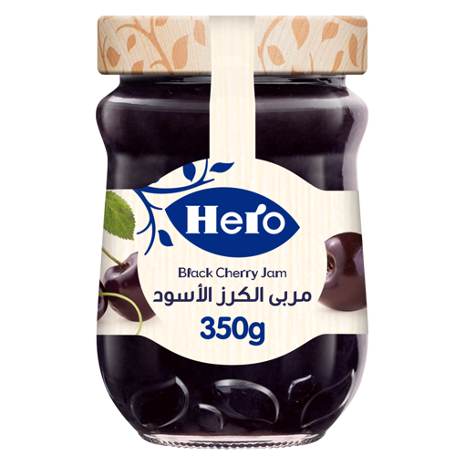 Picture of Hero Black Cherry Jam Glass 340 gm