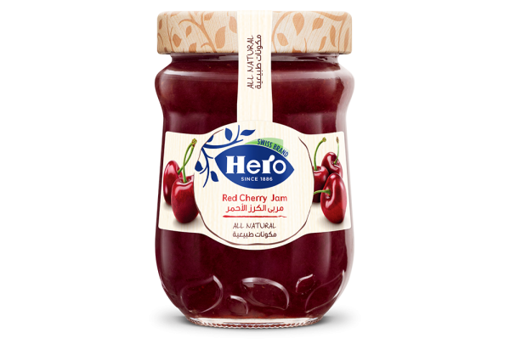 Picture of Hero Red Cherry Jam Glass 340 gm