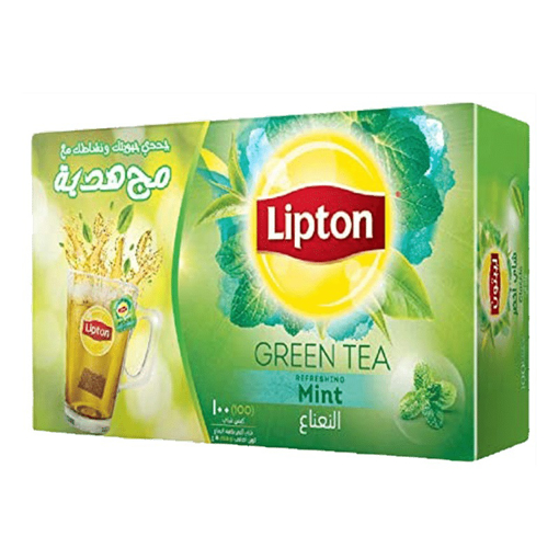 Picture of Lipton Green Tea Mint 100 Bags + Mug Free