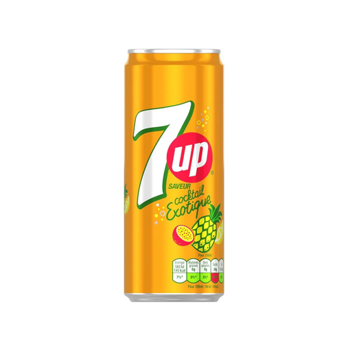 Picture of 7Up Cans Saveur Cocktail Exatique Fruits 330 ml