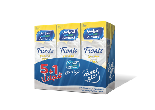 Picture of Almarai Milk with Banana 200 ml 5+1 Free