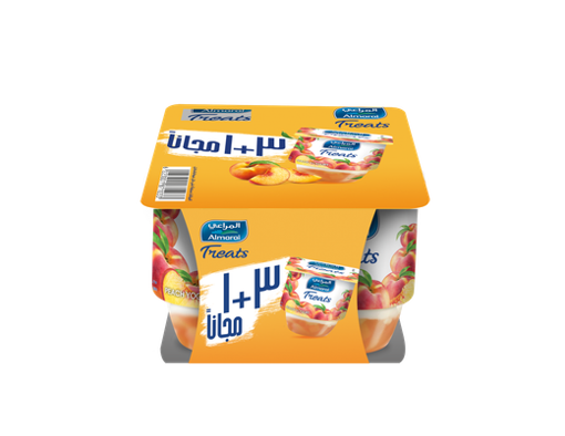 Picture of Almarai Treats Yogurt Peach 110 gm 3+1