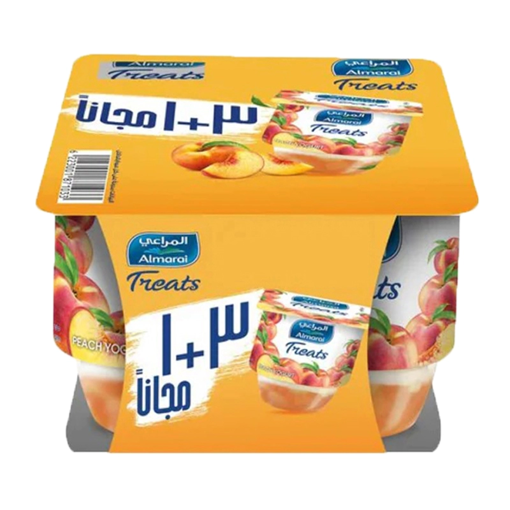 Picture of Almarai Peach Yogurt 105 gm 4 pic Save 2 L.E