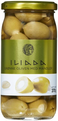 Picture of Iliada Green Olives With Almonds 370 gm