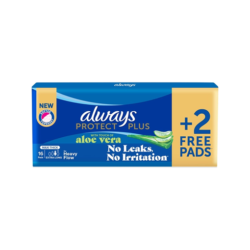 Picture of Always Protect Plus Maxi Thick 16 Pads Extra Long
