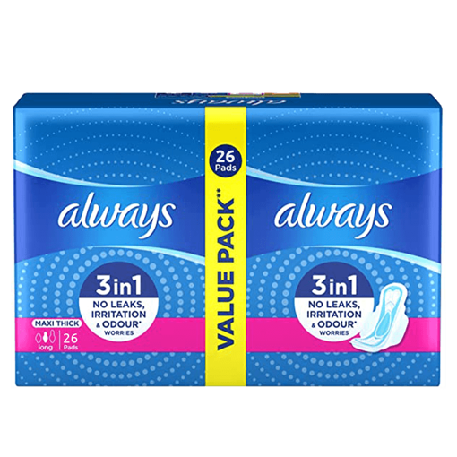 Picture of Always Pads Maxi Thick  26 Pads Long
