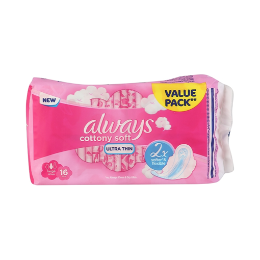 Picture of Always Ultra Sanitary Pads Cottony Soft 16 Pcs