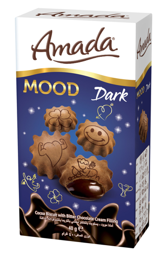 Picture of Amada Mood Dark Chocolate Biscuits 40g