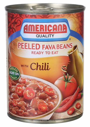 Picture of Americana Fava Beans Chili Peppers 400 gm