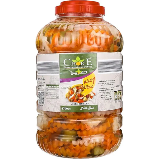 Picture of Choice Mixed Pickles 3700 gm + 1 kg Free