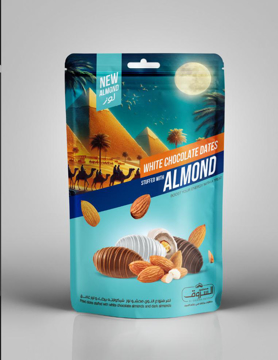 Picture of Al Shorouk Dates Almonds & White Chocolate 250 gm