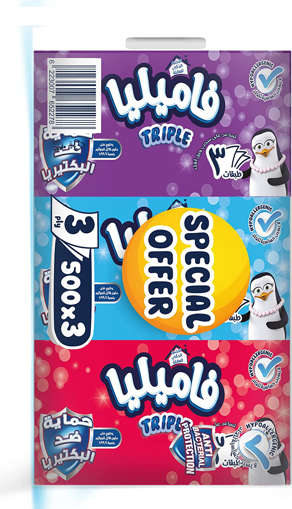 Picture of Familia Triply 500 Tissues Offer 3 Pcs 3Ply