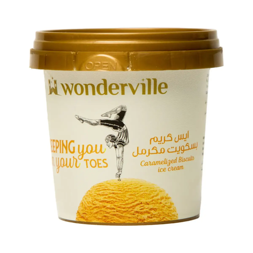 Picture of Wonderville Ice Cream 150 ml Caramelized Biscuit