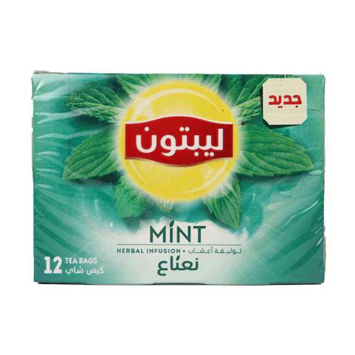 Picture of Lipton Green Tea with Mint 12 Bags Save 5 L