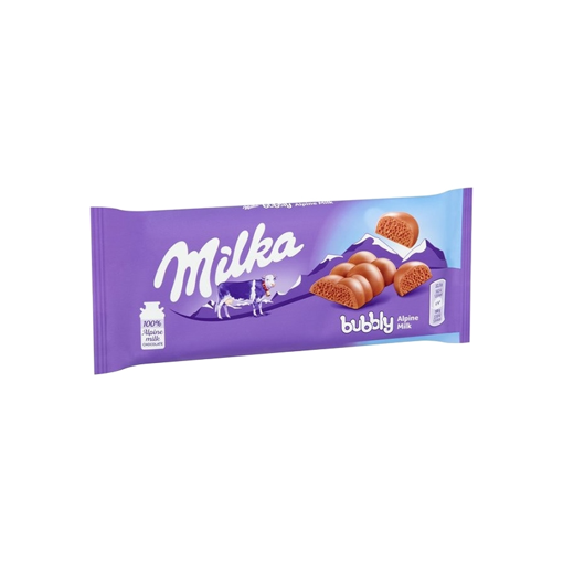 Picture of Milka Bubbly Chocolate 93 gm