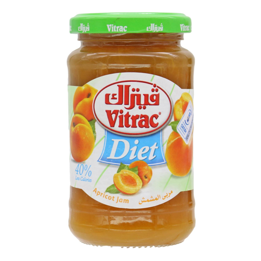 Picture of Vitrac Diet Apricot Jam Glass 220 gm