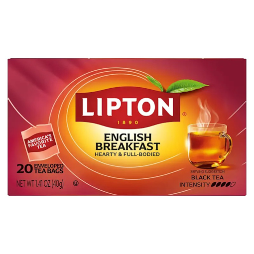 Picture of Lipton Black Tea English Breakfast 20 Tea Bags