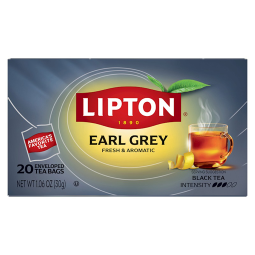Picture of Lipton Awaken Earl Grey Black Tea 20 Tea Bags