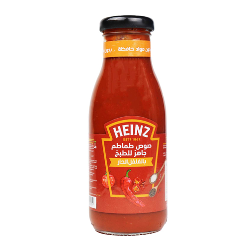 Picture of Heinz Tomato Sauce With Hot Pepper Flavor 295 gm