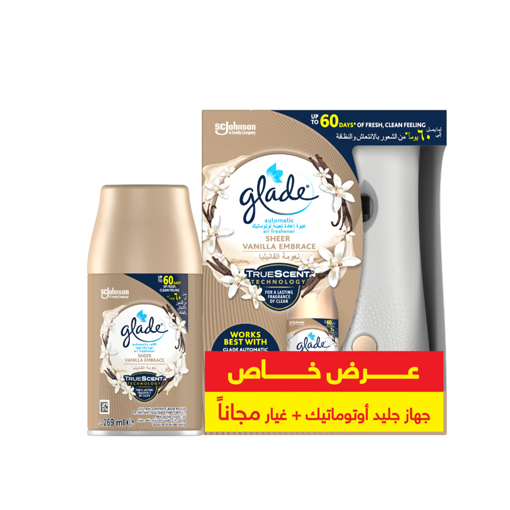 Picture of Glade Auto Spray Holder Air Freshener Vanill+1Free