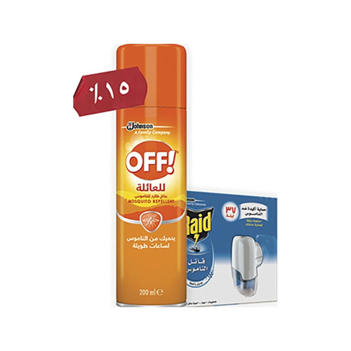 Picture of Off + Raid +Liquid - mosqito repellent 15% Dis