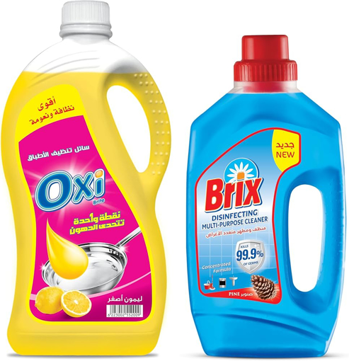 Picture of Oxi Dishwasher Yellow Lemon 2.5 kg + Brix 730 ml